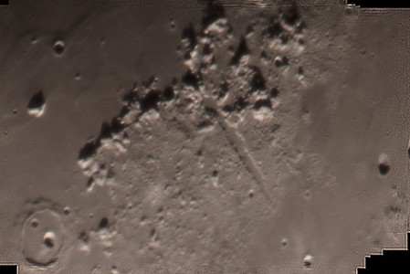 Vallis Alpes at Moon